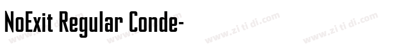 NoExit Regular Conde字体转换